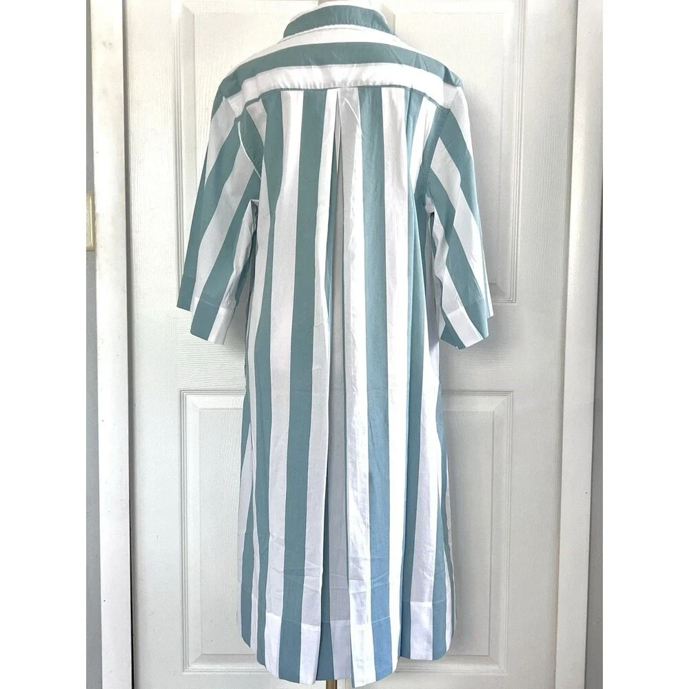 NWOT Atlantic Pacific x Lake Marnie Caftan Dress Beach Cover Shirt Dress sz M - Picture 3 of 5